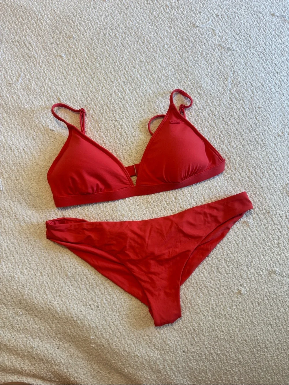 Roxy Red Triangle Bikini Set